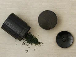 ORYOKI Teedosen*Teedose Urushi Nuri, Holz, schwarz, 2 Größen