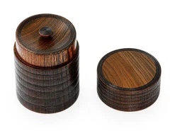 ORYOKI Teedosen*Teedose Urushi Nuri, Holz, braun