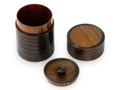 ORYOKI Teedosen*Teedose Urushi Nuri, Holz, braun
