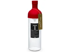 ORYOKI Mizudashi (Tee Kalt Aufgießen)*Teeflasche mit Sieb, HARIO Filter in Bottle, 750 ml, rot