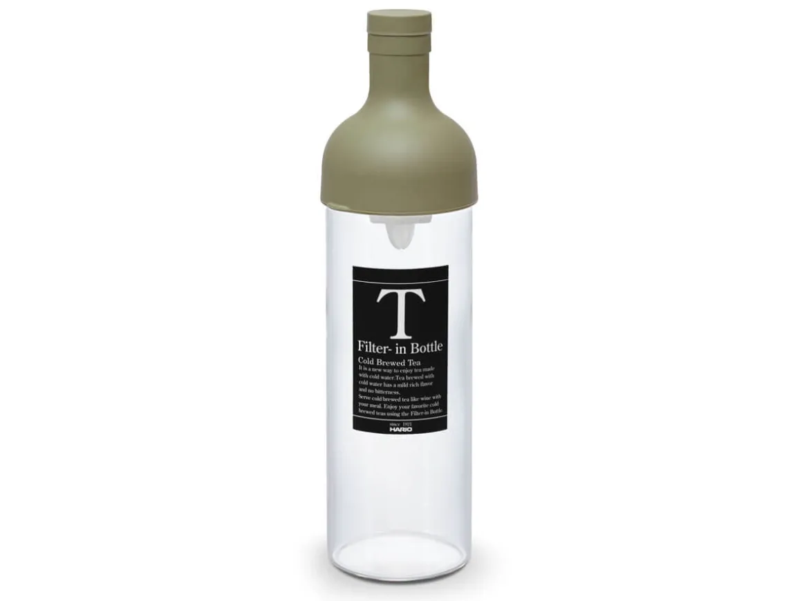ORYOKI Mizudashi (Tee Kalt Aufgießen)*Teeflasche mit Sieb, HARIO Filter in Bottle, 750 ml, grün