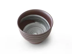 ORYOKI Teeschalen Und Becher|Teegeschirr*Teeschale Kuro Koma Banko Yaki, 60 ml