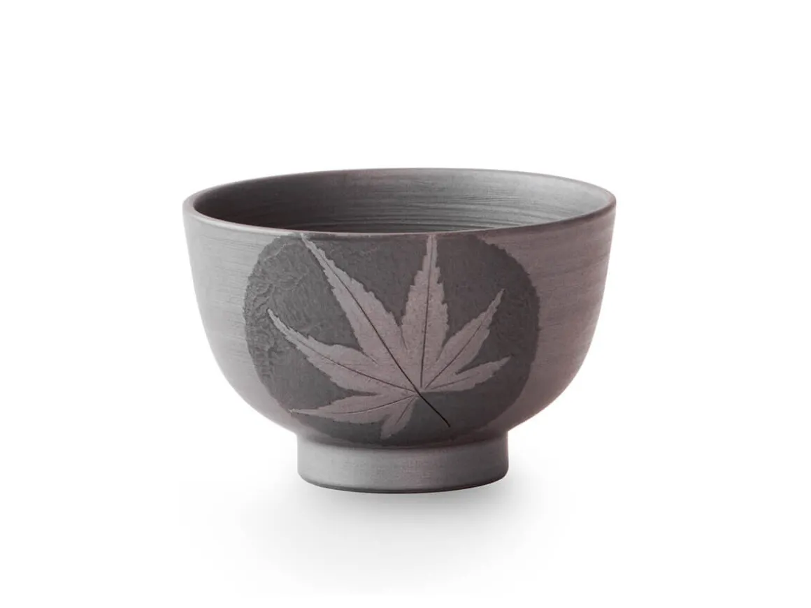 ORYOKI Japanische Teekannen|Teegeschirr*Teeservice Kuro Momiji, Banko Yaki, 4-teilig