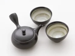 ORYOKI Japanische Teekannen|Teegeschirr*Teeservice Kurodei Kyogata, 3-teilig