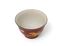 ORYOKI Japanische Teekannen|Teegeschirr*Teeservice Shiboridashi Akaji Kingin Tsuru