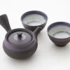 ORYOKI Japanische Teekannen|Teegeschirr*Teeservice Shu Hira Murasakinakaobi, 3-teilig