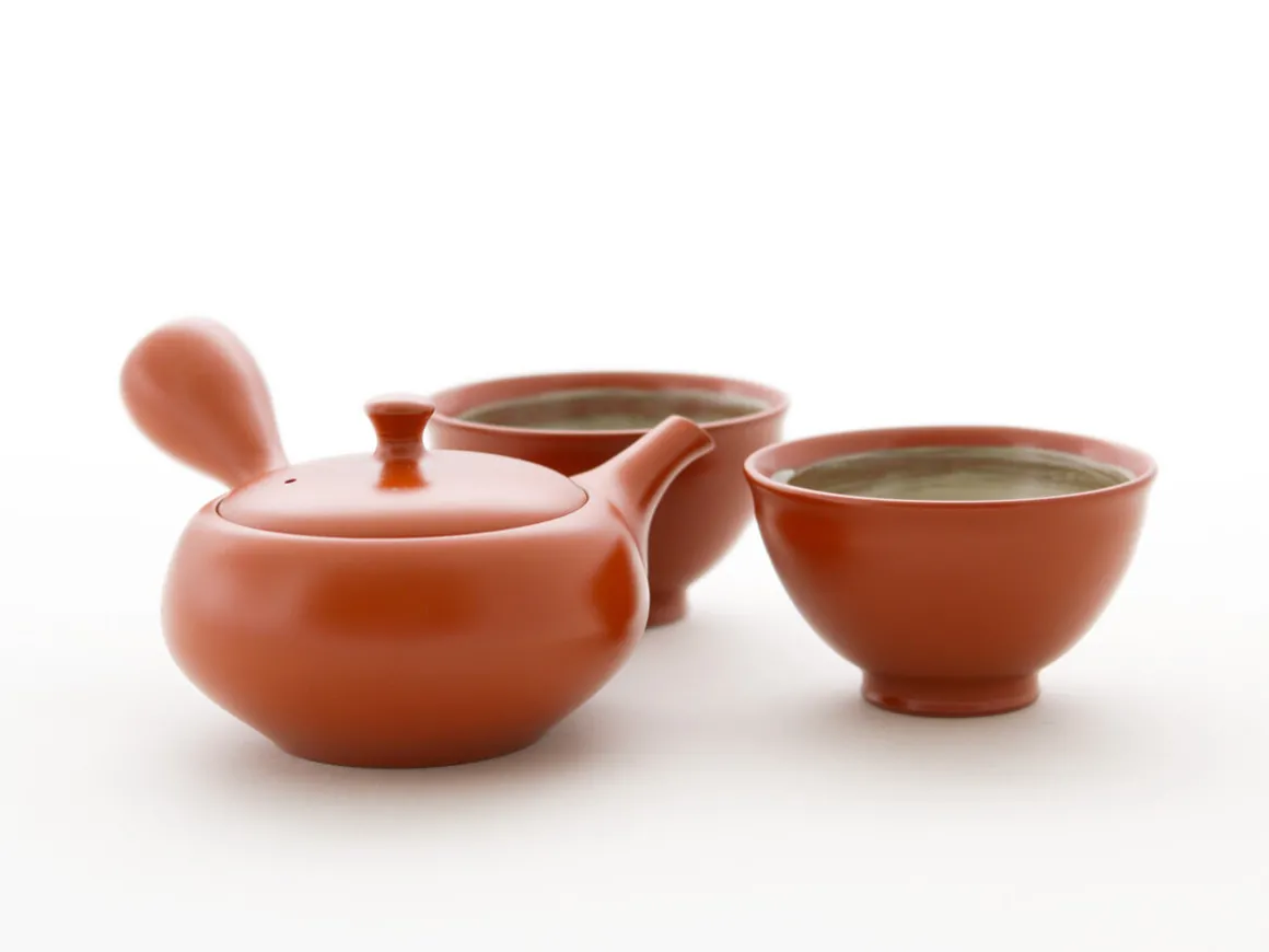 ORYOKI Japanische Teekannen|Teegeschirr*Teeservice Shudei Kyogata, 3-teilig