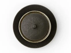 ORYOKI Teeschalen Und Becher*Teetasse Kuro Tsuya mit Untertasse und Deckel