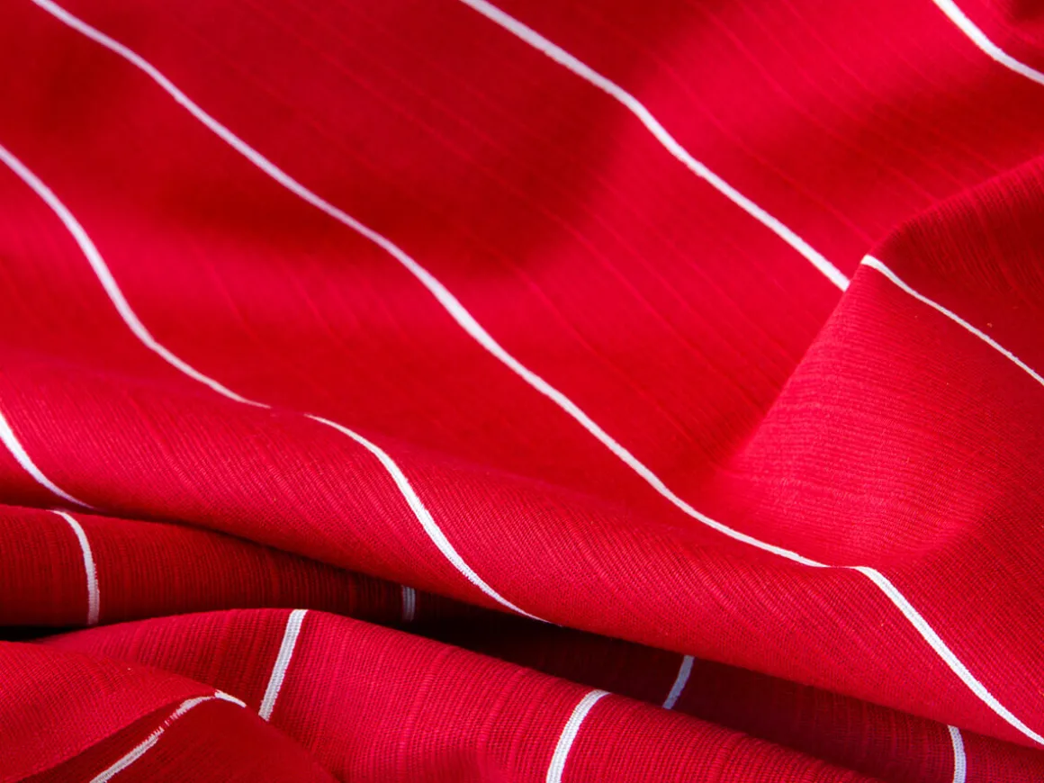 ORYOKI Furoshiki*Umhängetasche Furoshiki Sutoraipu, rot, 70 cm