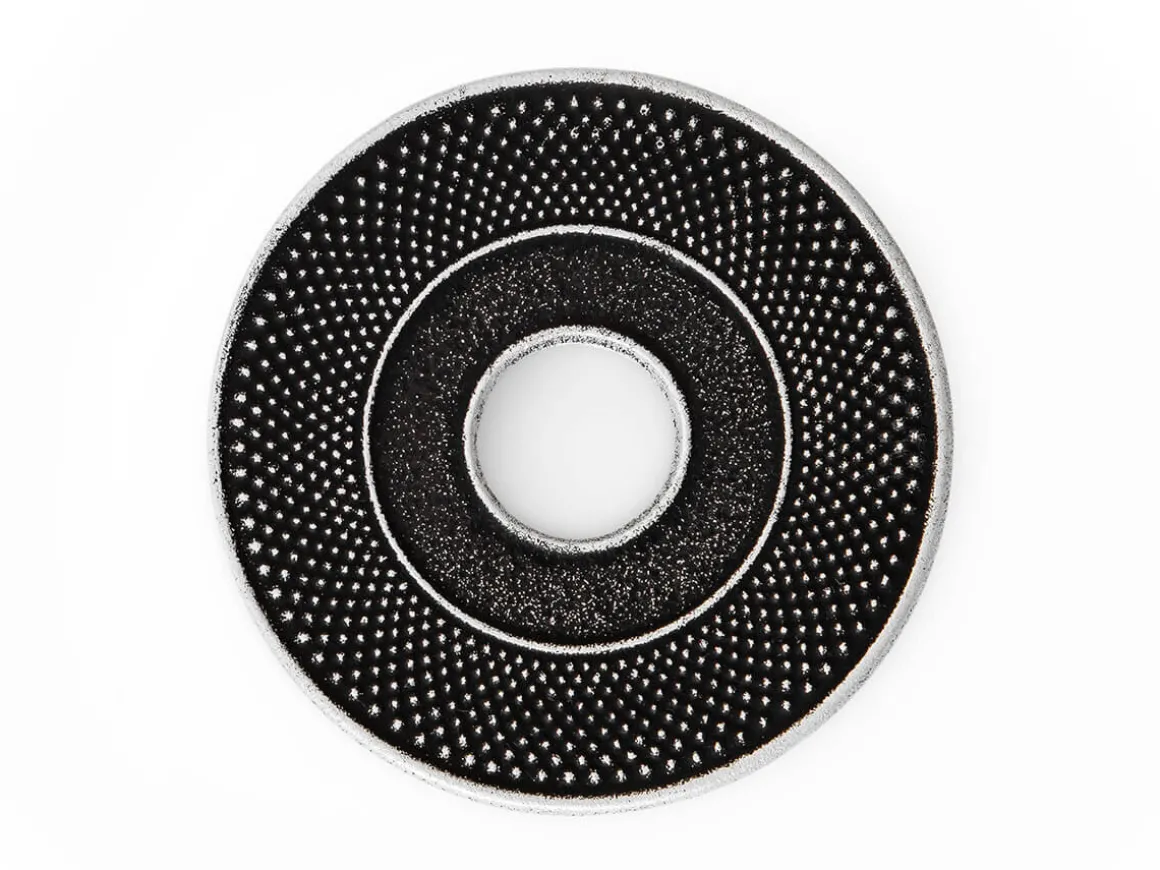 ORYOKI Zubehör*Untersetzer Iwachu Arare, Ø 13.5 cm, Schwarz-Silber