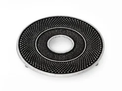 ORYOKI Zubehör*Untersetzer Iwachu Arare, Ø 13.5 cm, Schwarz-Silber