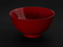 ORYOKI Holzschalen|Lacquerware*Urushi Reisschale Kenro L, rot
