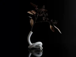 ORYOKI Japanische Vasen*Vase Porzellan MUSUBU L, weiß