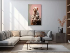 ORYOKI Wandbilder*Wandbild Dobutsu #3, japanische Tiere, farbig 2:3