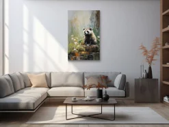 ORYOKI Wandbilder*Wandbild Dobutsu #4, japanische Tiere, farbig 2:3