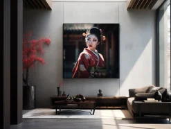 ORYOKI Wandbilder*Wandbild Geisha #1, farbig, 1:1