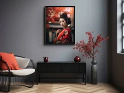 ORYOKI Wandbilder*Wandbild Geisha #3, farbig, 3:4