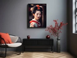 ORYOKI Wandbilder*Wandbild Geisha #4, farbig, 3:4