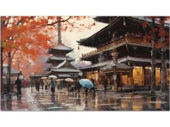 ORYOKI Wandbilder*Wandbild Kyoto Gosho #2, farbig 16:9