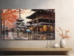 ORYOKI Wandbilder*Wandbild Kyoto Gosho #2, farbig 16:9