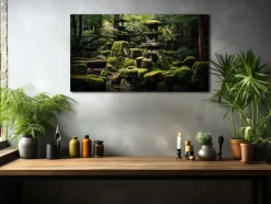 ORYOKI Wandbilder*Wandbild Nihonteien #2, japanischer Garten, farbig, 16:9