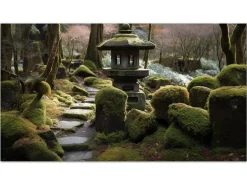 ORYOKI Wandbilder*Wandbild Nihonteien #3, japanischer Garten, farbig, 16:9