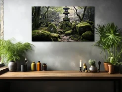ORYOKI Wandbilder*Wandbild Nihonteien #4, japanischer Garten, farbig, 16:9