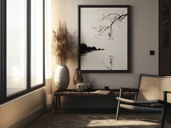 ORYOKI Wandbilder*Wandbild Wabi Sabi Sakura #1, farbig 3:4