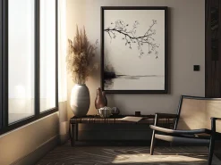 ORYOKI Wandbilder*Wandbild Wabi Sabi Sakura #5, farbig 3:4