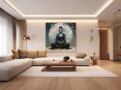 ORYOKI Wandbilder*Wandbild Zazen #1, japanische Meditation, farbig, 1:1