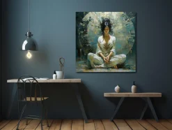 ORYOKI Wandbilder*Wandbild Zazen #2, japanische Meditation, farbig, 1:1