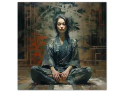 ORYOKI Wandbilder*Wandbild Zazen #3, japanische Meditation, farbig, 1:1