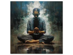 ORYOKI Wandbilder*Wandbild Zazen #4, japanische Meditation, farbig, 1:1