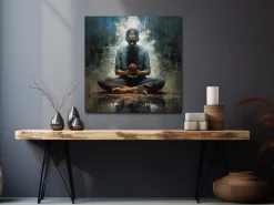 ORYOKI Wandbilder*Wandbild Zazen #4, japanische Meditation, farbig, 1:1