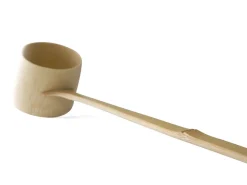 ORYOKI Matcha Besen Und Löffel*Wasserschöpfkelle, Hishaku Takayama, weißer Bambus