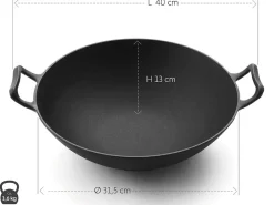 ORYOKI Gusseisentöpfe*Wok Gusseisen Ø 31,5 cm IWACHU