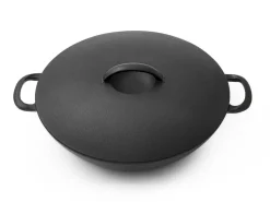 ORYOKI Gusseisentöpfe|Gusseisenpfannen*Wok Pfanne / Topf, Gusseisen mit Deckel, 2 Größen