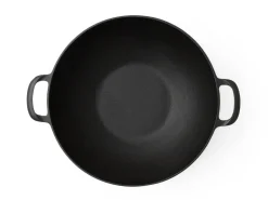 ORYOKI Gusseisentöpfe|Gusseisenpfannen*Wok Pfanne / Topf, Gusseisen mit Deckel, 2 Größen